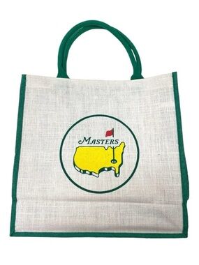AUGUSTA NATIONALS 2026 JUTE BURLAP Masters TOTE BAG GOLF